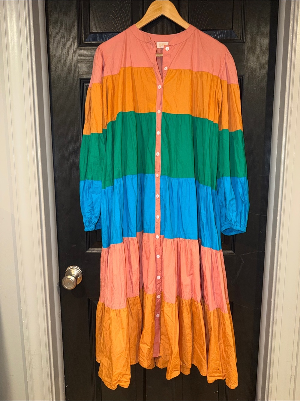 SUNSHINE TIENDA COLORBLOCK ANNA DRESS Size Large